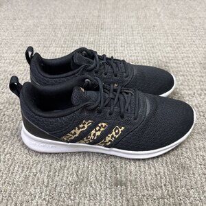 Adidas Cloudfoam Sneakers Women's Size 6 Black White Lace Up